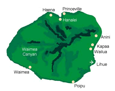 Map of
                                          Kauai